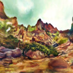 Mobile Cyclorama painting series 3